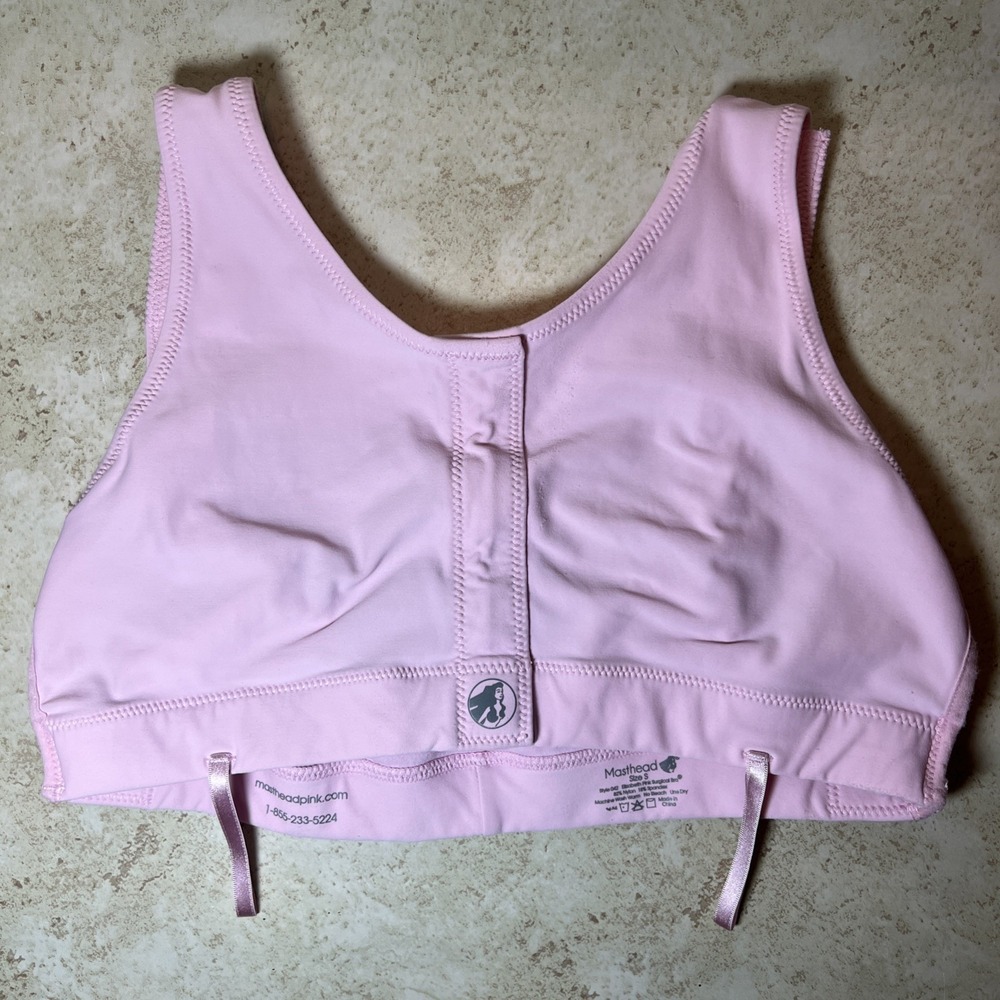 MASTHEAD Size Small Style 042 Elizabeth Pink Surgical Bra New In Bag